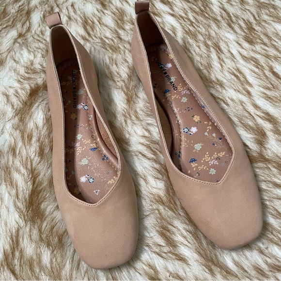 Lucky Brand Destrian2 square toe leather ballet flat - Picture 2 of 9